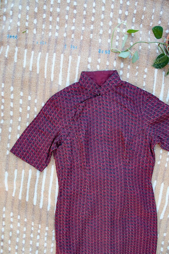 Vintage Dress, Cheongsam Dress, Vintage Cheongsam,