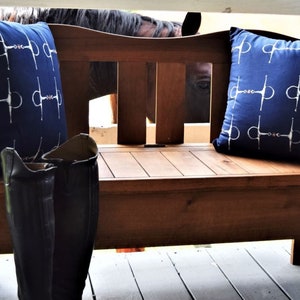 Best Selling Set of Blue Equestrian Throw Pillow Covers