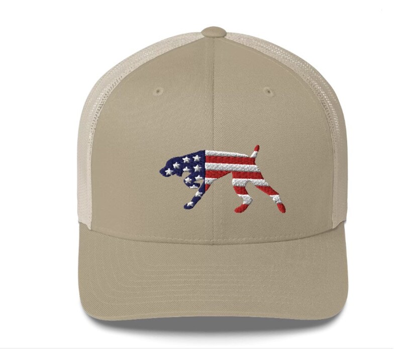 Trucker Cap Snapback hat Embroidered Dog GSP dog hat red Etsy