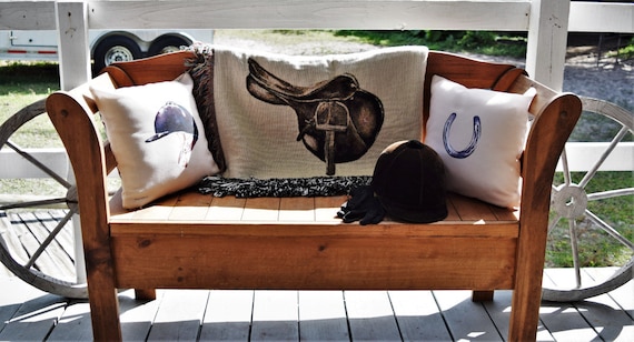 Equestrian throw blanket new arrivals