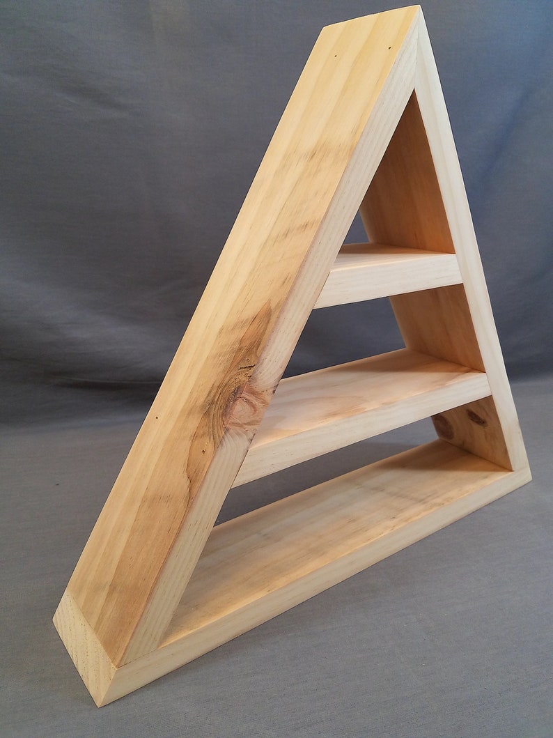 Three Tier Isosceles Triangle Shelf Etsy