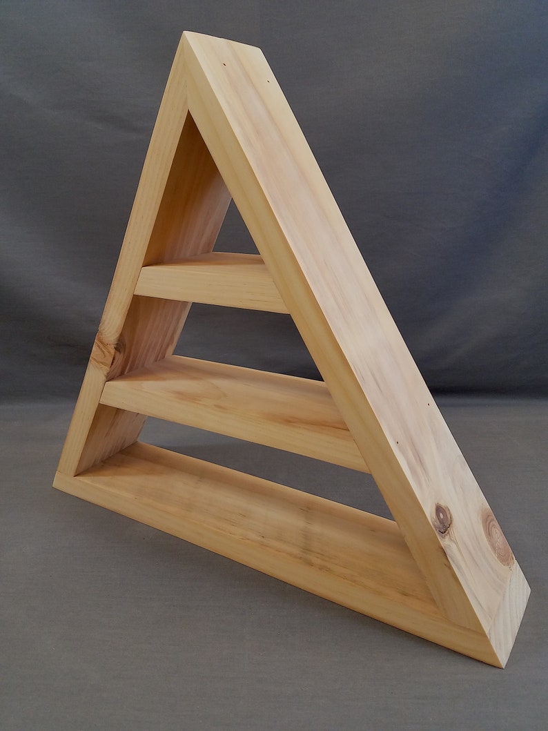 Three Tier Isosceles Triangle Shelf Etsy