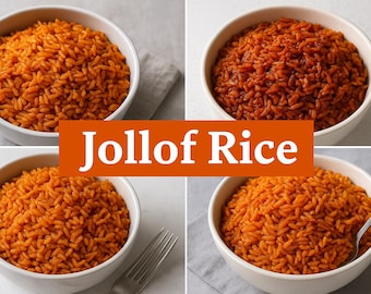 Jollof Rice Recipe Bundle: Classic, Smokey, and Busy Mom’s Versions (Digital Download PDF)