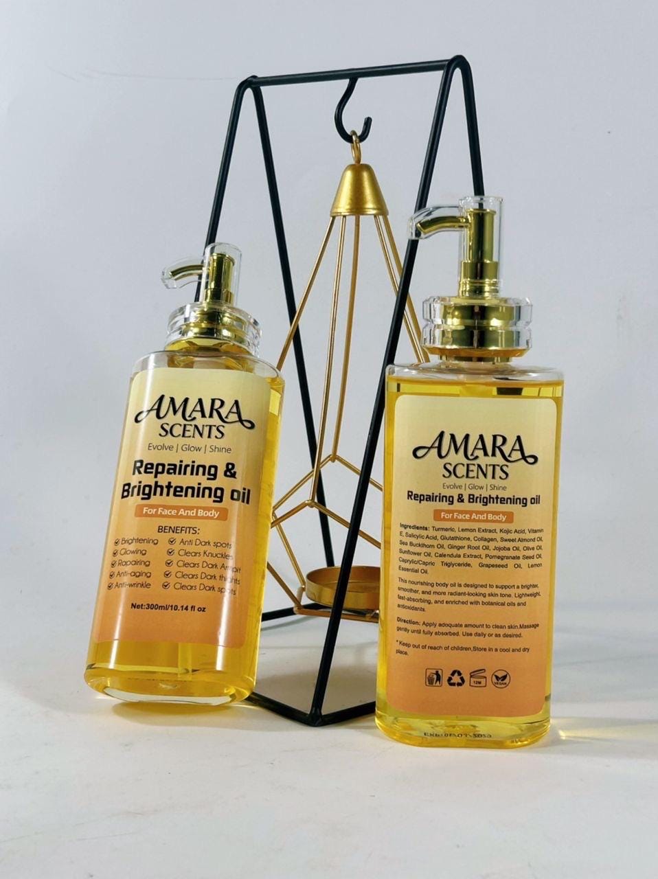 glutathione face massage oil for dry skin benefits No.5+ Vitamin Facial Spa Cleanser Turmeric Kojic Acid Glow Oil,