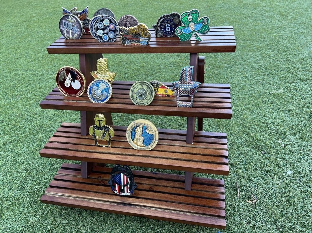 Challenge Coin Display Rack Coin Holder Military Coin Etsy