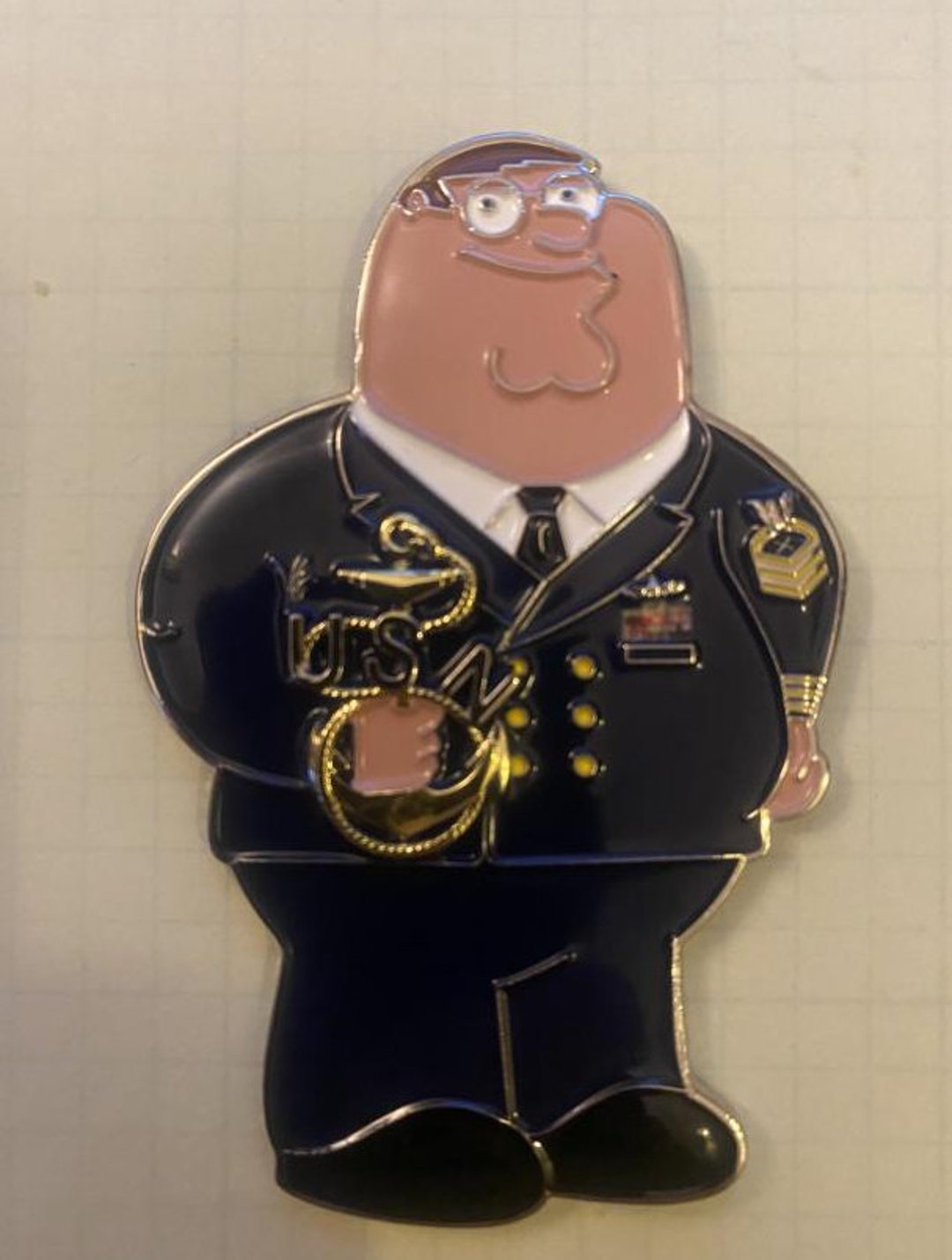 Peter Griffin USN United States Navy Challenge Coin Black - Etsy UK