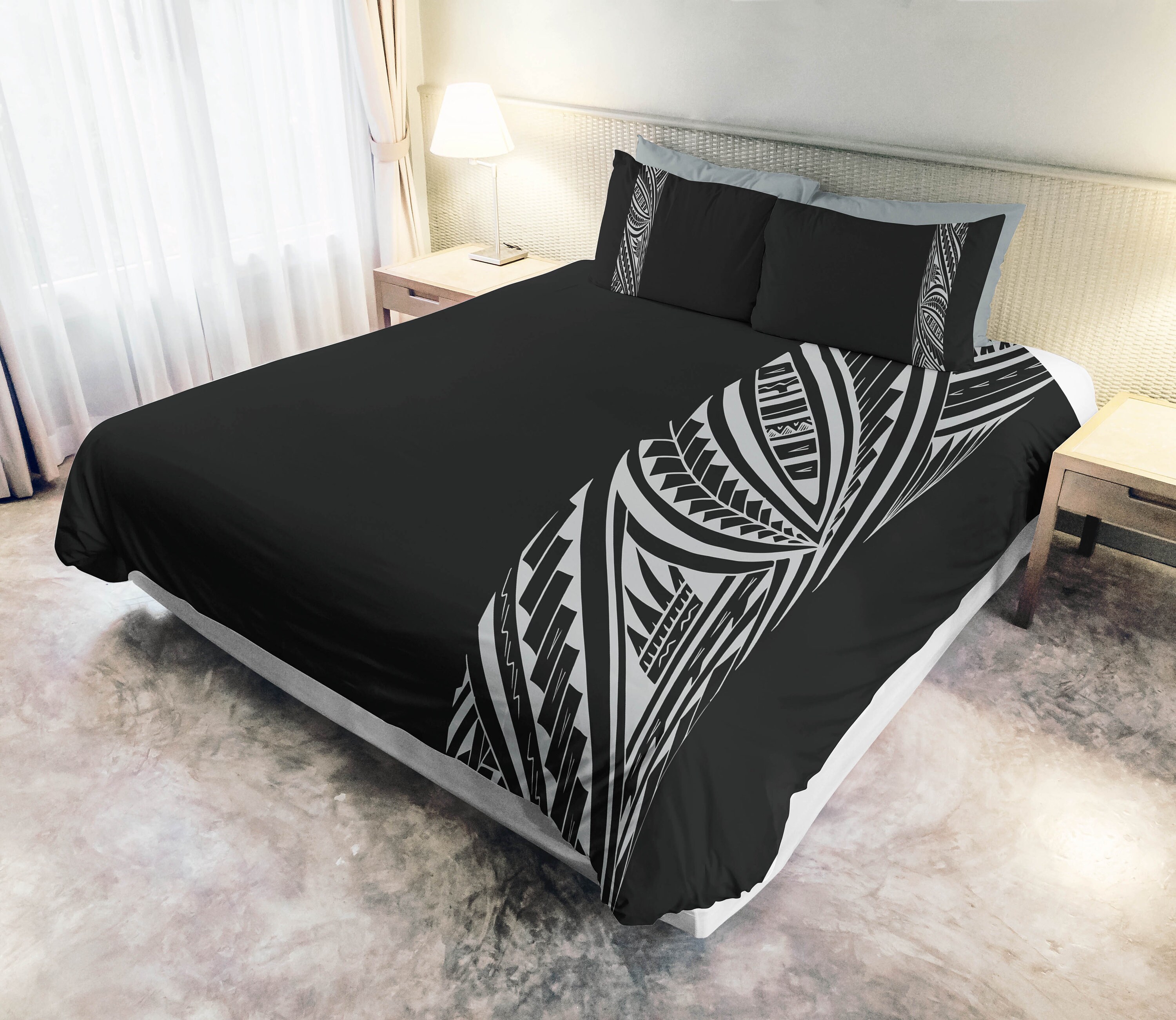 Ivory Coast African Tribal Pattern Bedding Set Chest Arm Tattoo LT15