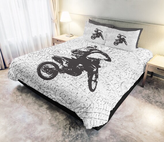 Motorcycle Mx Rider 1 Kids Bedding Motocross Racing Etsy