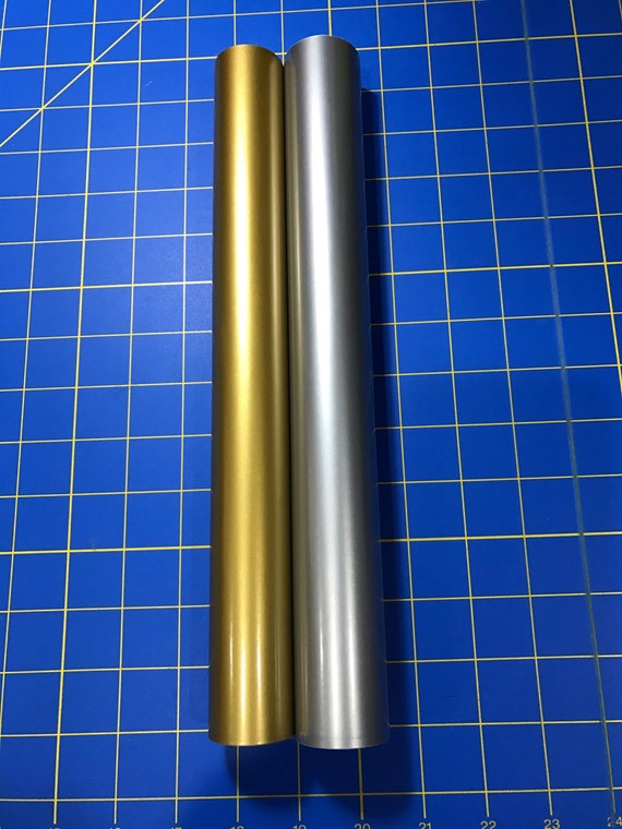 Vinyl for Cricut, Silhouette, Oracal 651 Permanent Metallic Craft Vinyl, 2  5ft X 12 Rolls, 1 Gold, 1 Silver, Free Shipping 