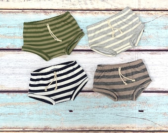 Striped Baby & Toddler French Terry Shorts NB-6Y