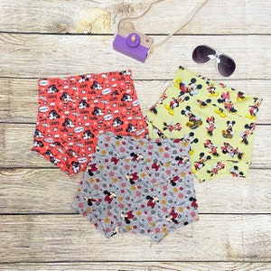 Minnie Mouse Bummies: High Waisted Diaper Cover Bloomers