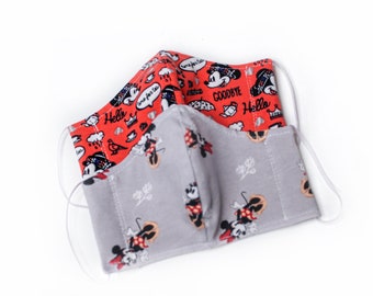 Kids face mask, Set of 2, Minnie Mouse face mask , Super Heroes, Ships in 1 day, toddlers face mask, girl Mouse face mask, Boys face mask