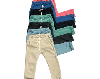 Joggers toddler boys girls joggers, kids joggers, baby joggers, kids sweatpants, kids pants, solid joggers, terry joggers