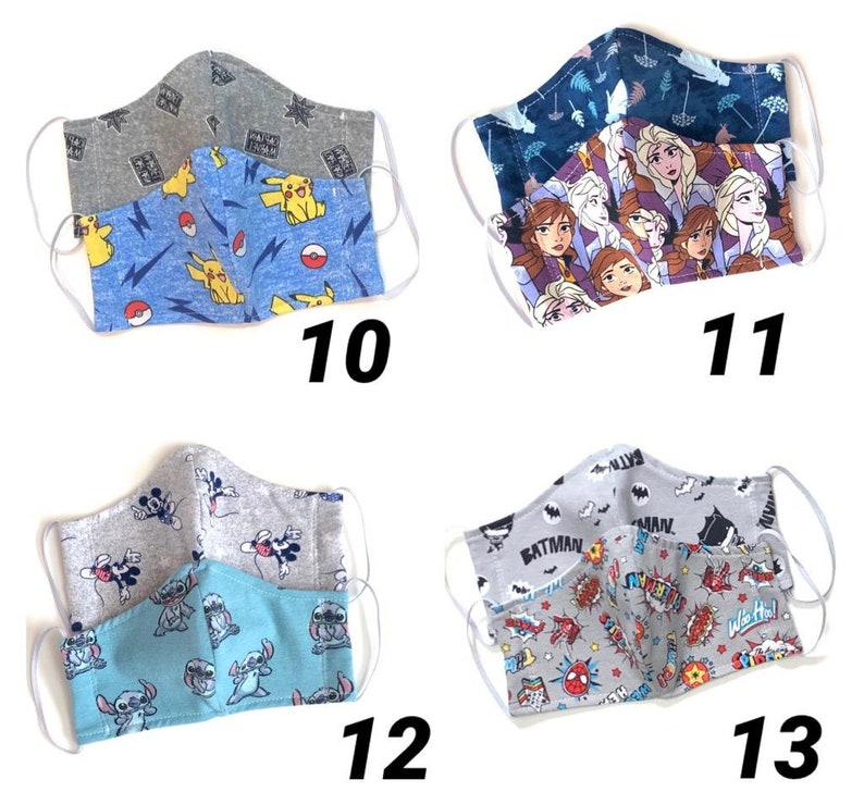 Kids face mask Minnie & Mickey face mask Ships in 1 day image 6