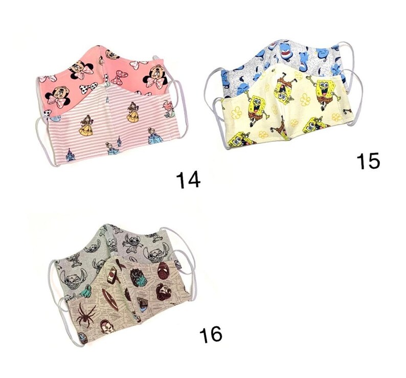 Kids face mask Minnie & Mickey face mask Ships in 1 day image 7