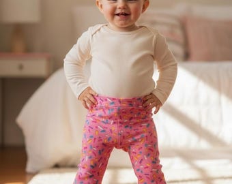 Sprinkler Bell Bottom Flared Pants: Girls Baby and Toddler outfit, Flared leggings
