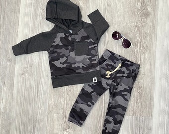 Camouflage Pants Outfits Set US Kid Toddler Baby Boy Long Sleeve Hooded Sweater Camouflage Pants Outfits Set US Kid Toddler Baby Boy Long Sleeve Hooded Sweater