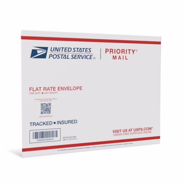 Rush my Order, Priority Mail Flat Rate Envelope - 1 to 5 days Shipping Service