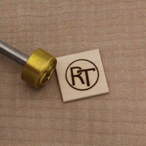 Branding Iron 1in Round Custom Designed for Wood or Leather Stamp image 4