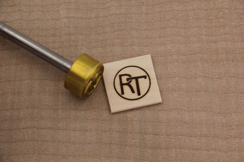 Branding Iron 1in Round Custom Designed for Wood or Leather Stamp image 4