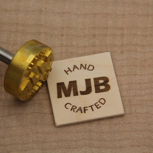 Branding Iron 2in Round Custom Text w/Initials for Wood or Leather Stamp image 9