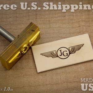 Branding Iron - 2in x 1in Custom Designed for Wood or Leather Stamp