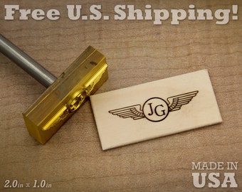 Branding Iron - 2in x 1in Custom Designed for Wood or Leather Stamp