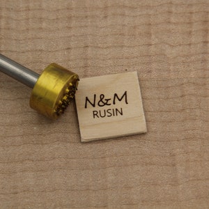 Branding Iron 1in Round Custom Designed for Wood or Leather Stamp image 7