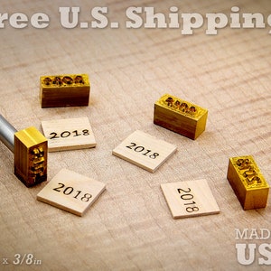 Branding Iron - Custom Year WITH Handle - For Wood or Leather Stamp