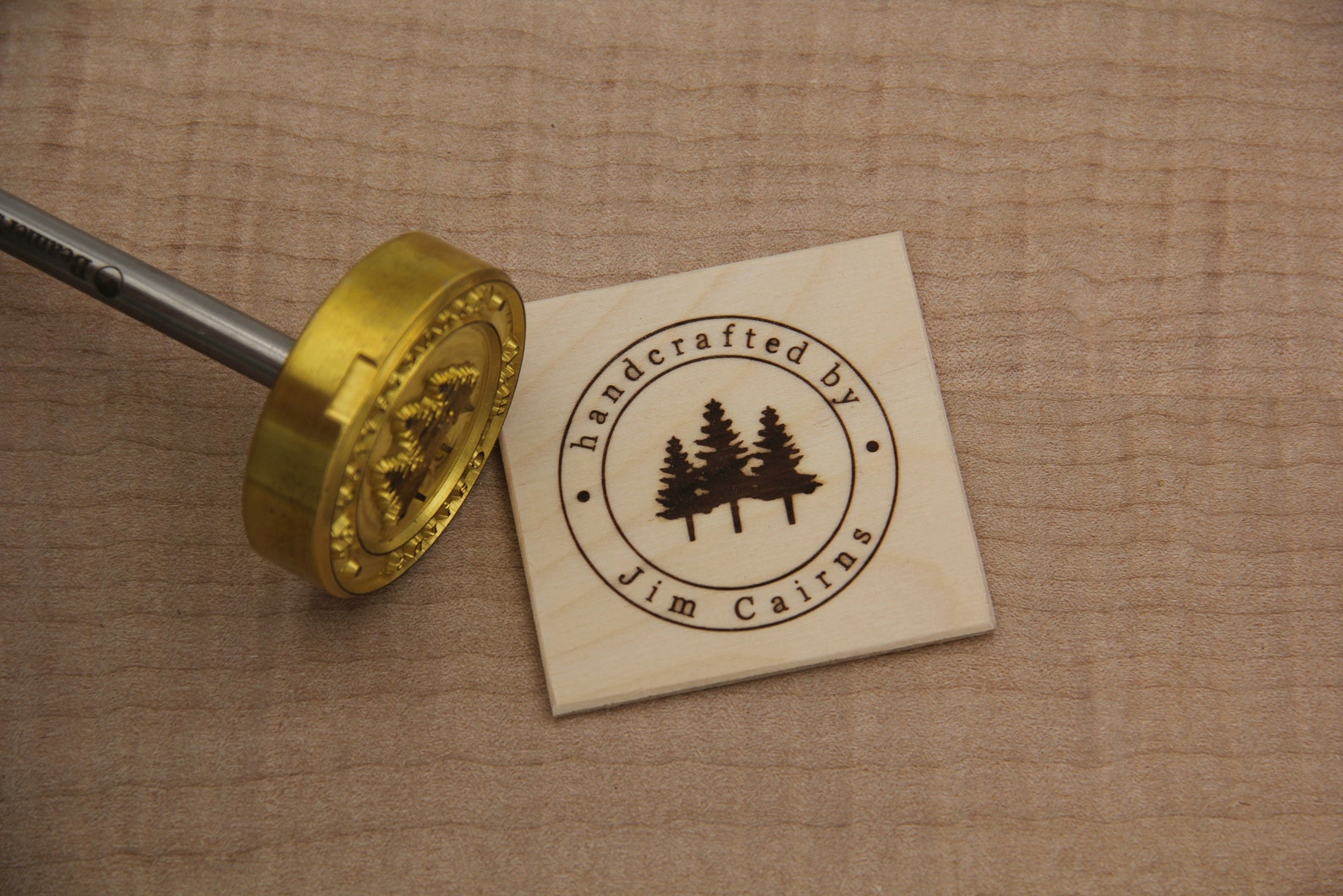 Branding Iron 2in Round Custom Designed for Wood or Leather | Etsy