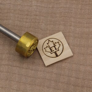 Branding Iron 1in Round Custom Designed for Wood or Leather Stamp image 2