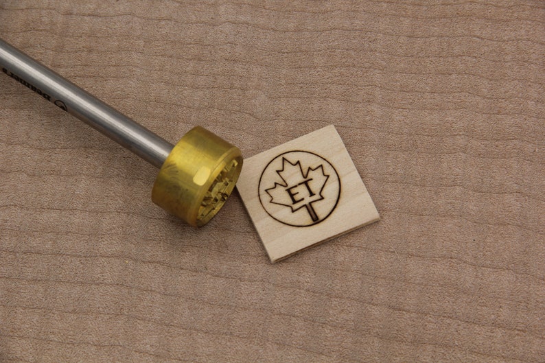 Branding Iron 1in Round Custom Designed for Wood or Leather Stamp image 2