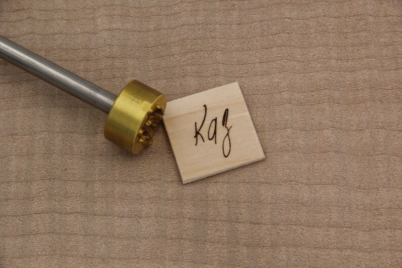 Branding Iron 1in Round Custom Designed for Wood or Leather Stamp image 5