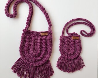 child size Crochet Bitty Boho Bag