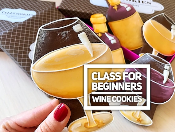 Wine cookies: online video class for beginners by TaleCookies