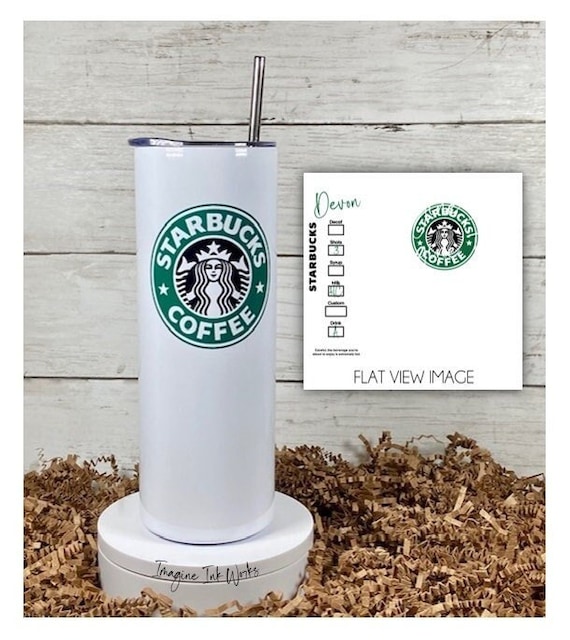 Starbucks Green & White Skinny Tumbler (20 oz.)