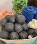 Vegan Dryer Balls~Organic Bamboo, Activated Charcoal Infused Bamboo Dryer Balls(Set of 3) 