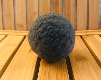 Bamboo Dryer Balls ~Activated Charcoal Infused Dryer Ball(One single Ball)
