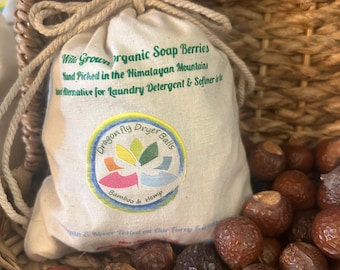 Organic Soap Berry Laundry Detergent~1 Bag Washes 120 Loads, Wild Picked Soap Berries