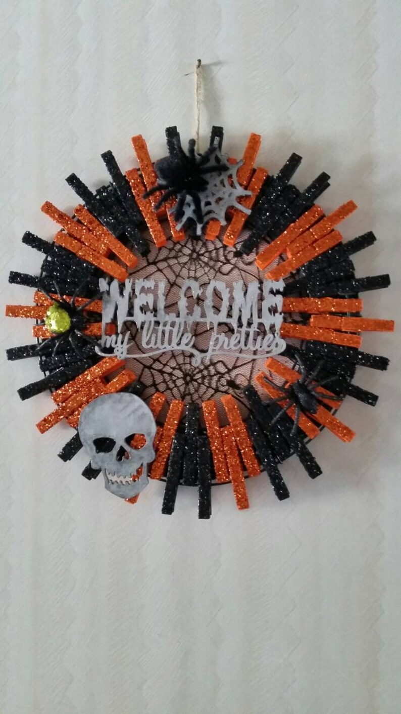 Halloween Wreath Etsy