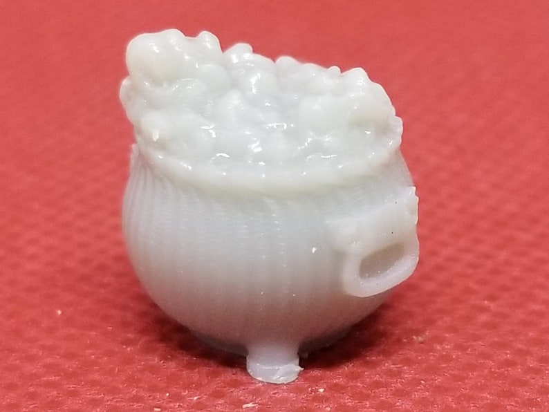 Table Top Mini Cauldron 3D Printed in Resin
