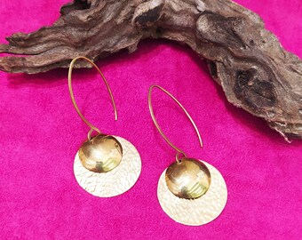 Contemporary snake earrings