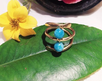 Moss Agate ring