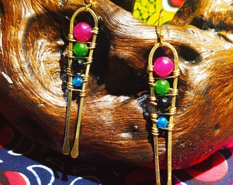 Planet sphere earrings