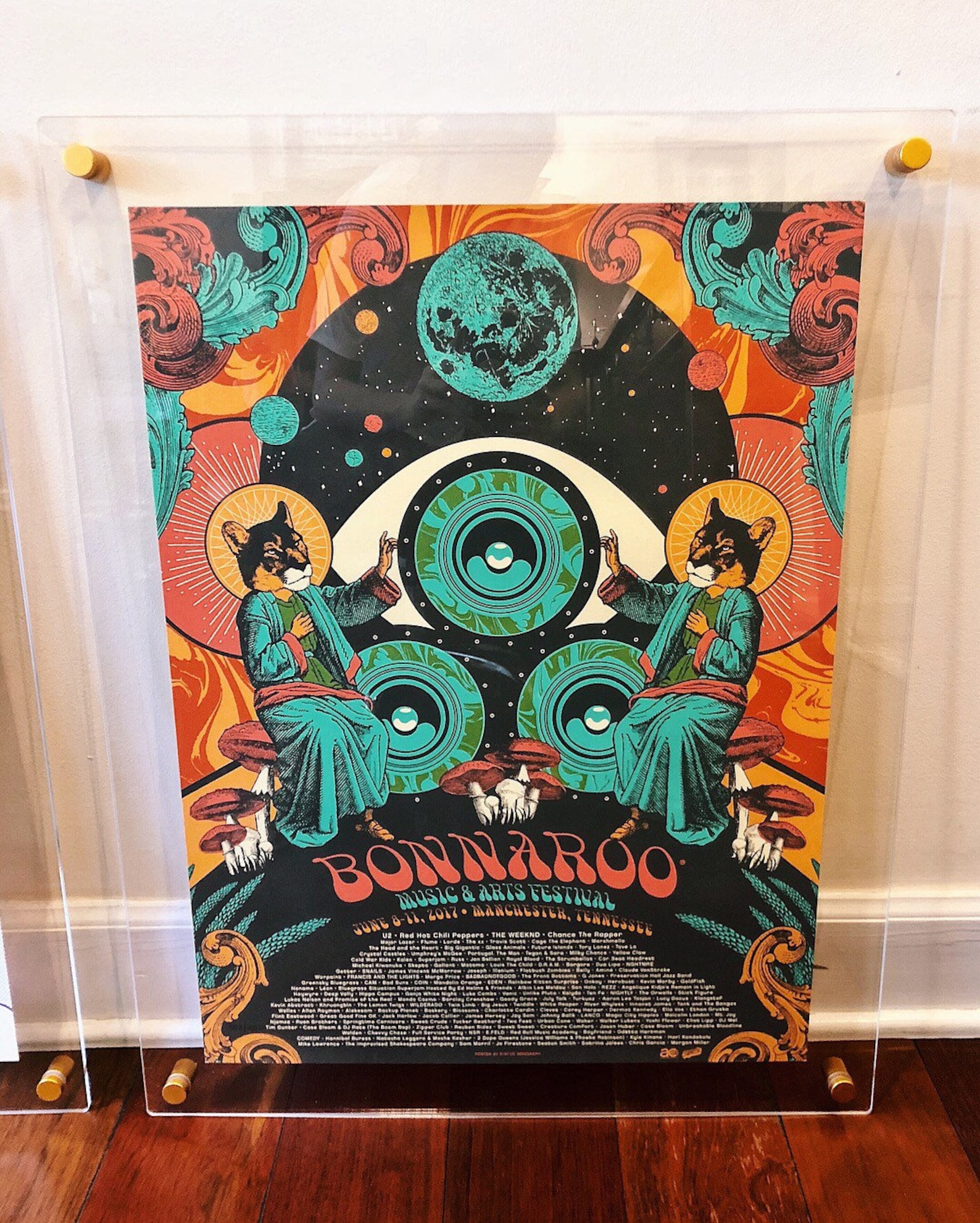 22 x 28 Floating Acrylic Frame / Concert Poster Etsy