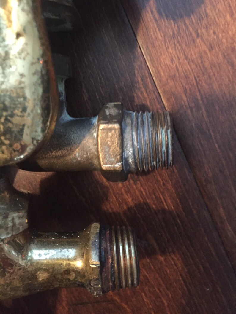 Pair of Vintage Brass Faucet Knobs / Garden Spigots / Hot Etsy