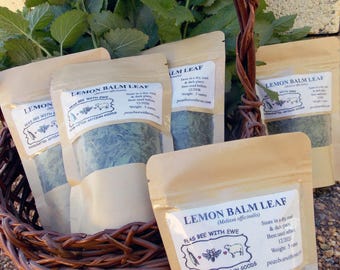 Organic Lemon Balm Leaf, Herbal Tea, Melissa officinalis