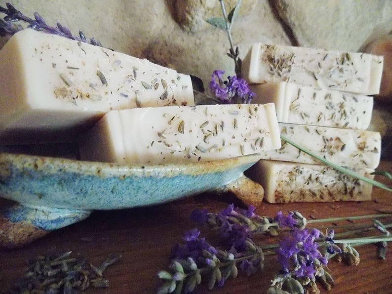 Handmade Lavender Essential Oil Soap, Natural Herbal Bath Bar - Etsy