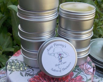 Black Walnut – Calendula - Chaparral - Juniper – Burdock - Comfrey - Echinacea – Spearmint - Peppermint Salve