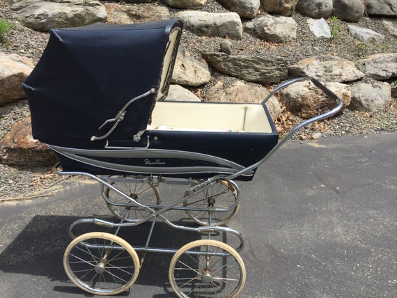 vintage silver cross baby carriage